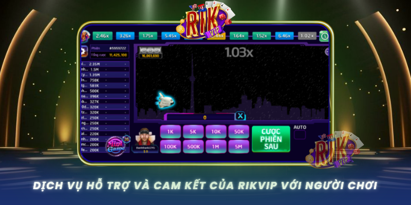Dich Vu Ho Tro Va Cam Ket Cua Rikvip Voi Nguoi Choi