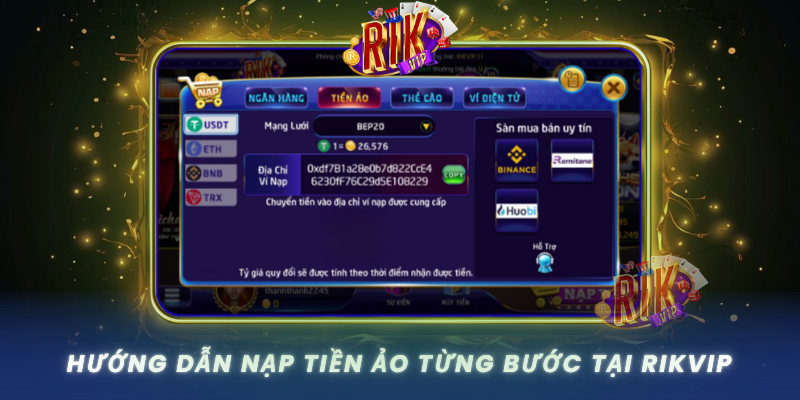 Hướng Dẫn Nạp Tiền Ảo Đơn Giản Cho Người Mới Tại RIKVIP 2 Huong Dan Nap Tien Ao Tung Buoc Tai Rikvip