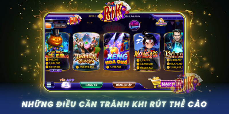 Hướng Dẫn Rút Thẻ Cào RIKVIP Đầy Đủ Và Dễ Hiểu 3 Nhung Dieu Can Tranh Khi Rut The Cao
