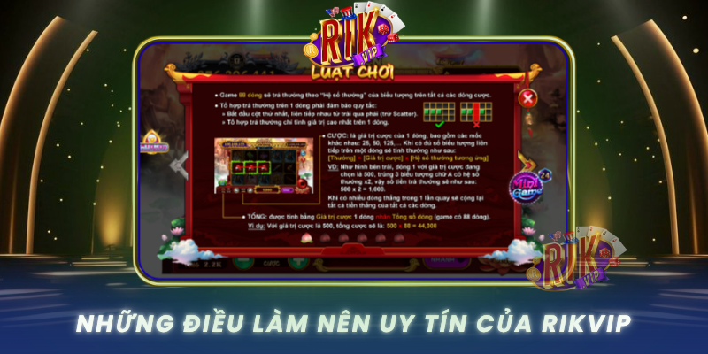 Nhung Dieu Lam Nen Uy Tin Cua Rikvip