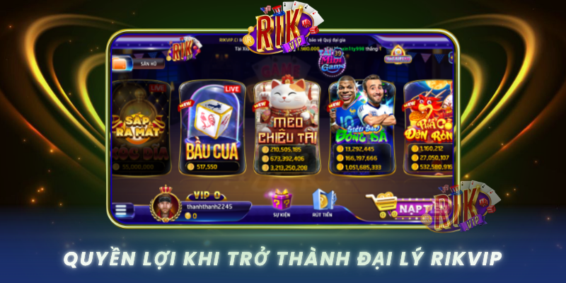 Quyen Loi Khi Tro Thanh Dai Ly Rikvip